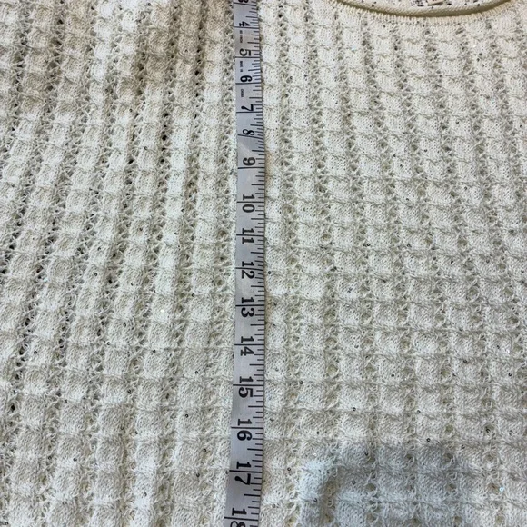 POL Cream Open-Stitch Scoop Neck Sweater - Picture 7 of 7